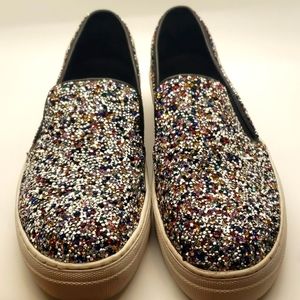 Steve Madden Glitter Slipons Size 9.5